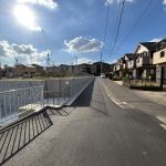 分譲地北側道路（幅員が広くなりました）